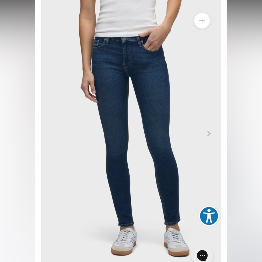 Hudson Jeans Nico mid rise super skinny jean 27
